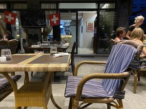 Outdoor space  at Domino in Lugano