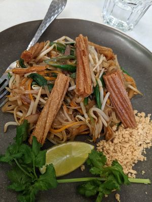 Noodles at Mali Vegan Thai in South West London