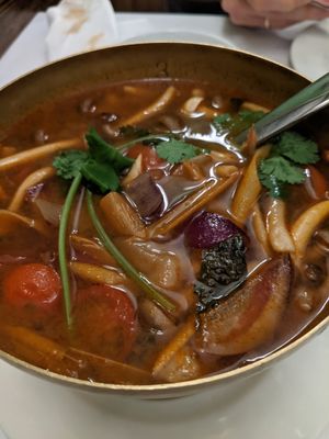 Soup at Mali Vegan Thai in South West London