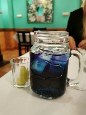 Pea tea at Mali Vegan Thai in South West London