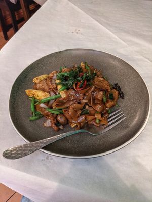 Pad Kee Mao at Mali Vegan Thai in South West London