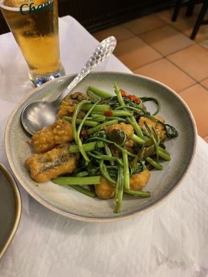 Morning glory & ‘cod' at Mali Vegan Thai in South West London