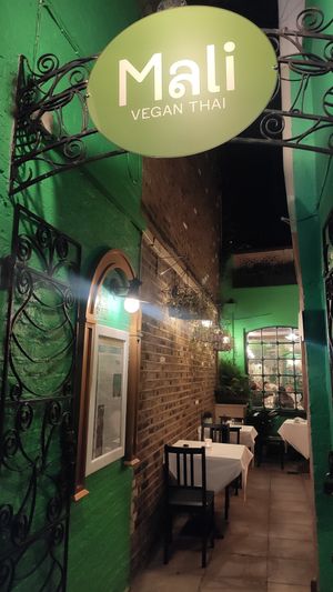 Entrance at Mali Vegan Thai in South West London