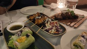 Starters at Mali Vegan Thai in South West London