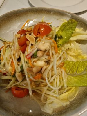 Som Tam Salad at Mali Vegan Thai in South West London