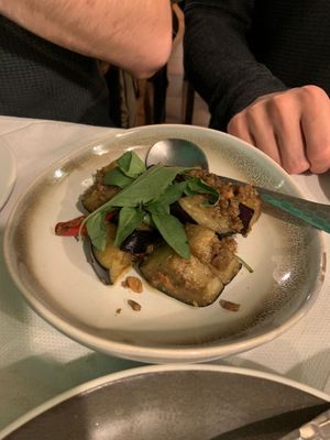 Aubergine at Mali Vegan Thai in South West London