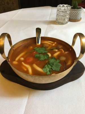 Tom Yum soup at Mali Vegan Thai in South West London