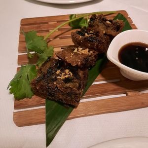 Crispy Chinese chive cake at Mali Vegan Thai in South West London