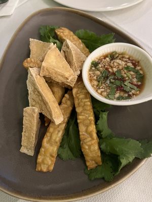 Crispy Tofu and Tempeh at Mali Vegan Thai in South West London