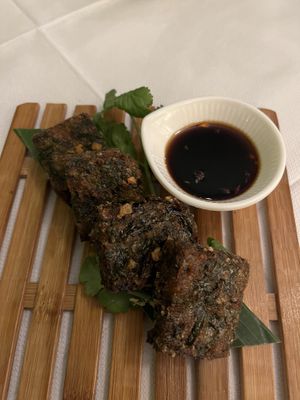 Chinese Chive Cake at Mali Vegan Thai in South West London