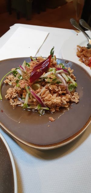 Tofu salad at Mali Vegan Thai in South West London