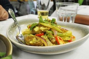 Pu tip pad phong kari   at Mali Vegan Thai in South West London