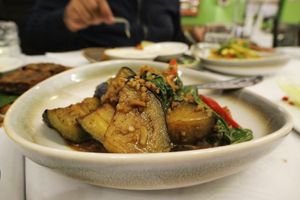 Pad Ma khia muang   at Mali Vegan Thai in South West London