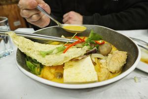 Guay tiew Tom yum   at Mali Vegan Thai in South West London