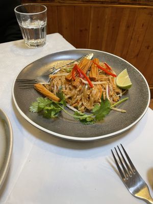 Pad thai  at Mali Vegan Thai in South West London