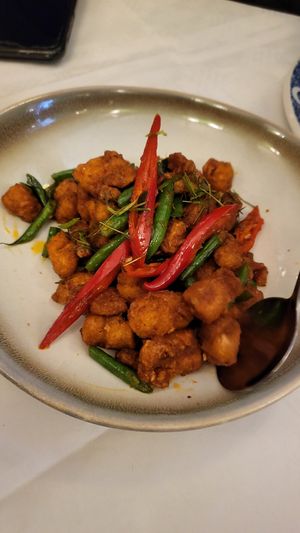 Spicy dish at Mali Vegan Thai in South West London