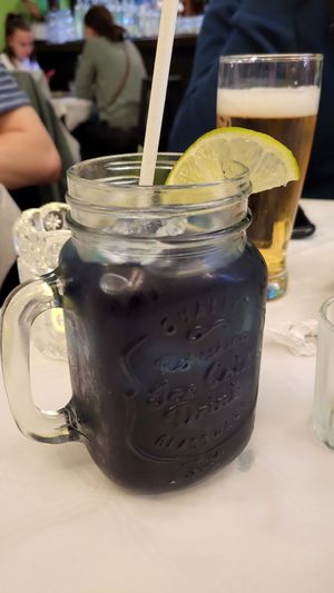 Butterfly tea before at Mali Vegan Thai in South West London