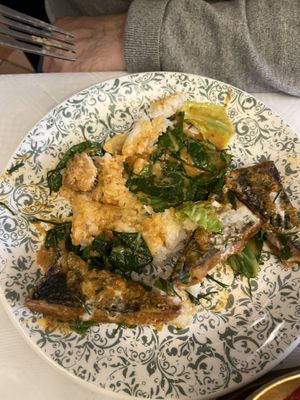 Fish red curry  at Mali Vegan Thai in South West London