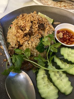 Rice with beef  at Mali Vegan Thai in South West London