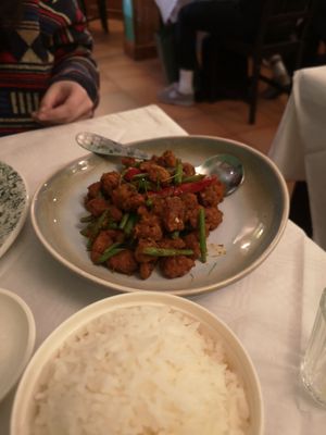 Vegan crackling pork at Mali Vegan Thai in South West London