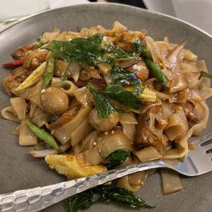 Delicious noodles!  at Mali Vegan Thai in South West London