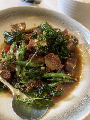 Crispy Pork  at Mali Vegan Thai in South West London