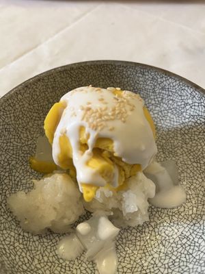 Mango Ice-cream.   at Mali Vegan Thai in South West London
