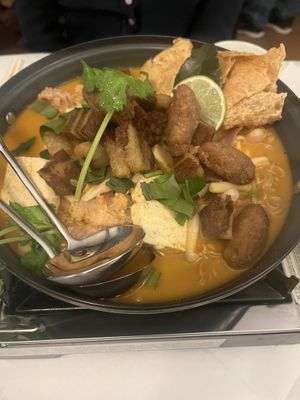 The two person noodle dish. Only on weekdays   at Mali Vegan Thai in South West London