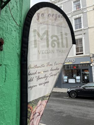 Entrance   at Mali Vegan Thai in South West London
