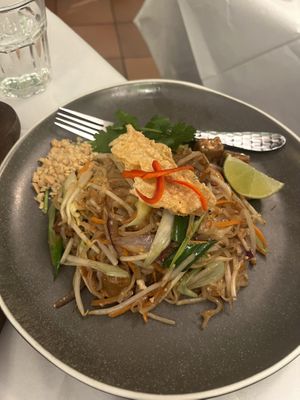 pad thai  at Mali Vegan Thai in South West London