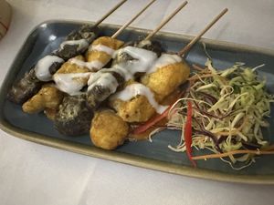 Pinchos   at Mali Vegan Thai in South West London