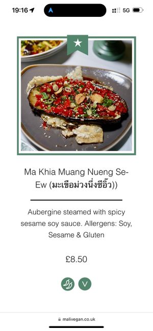   at Mali Vegan Thai in South West London