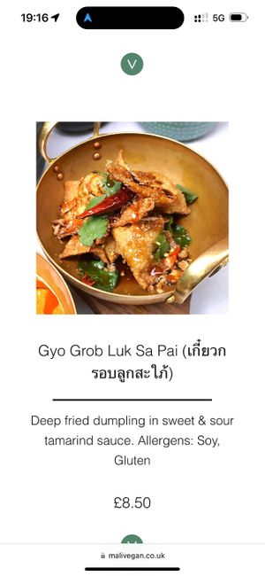   at Mali Vegan Thai in South West London