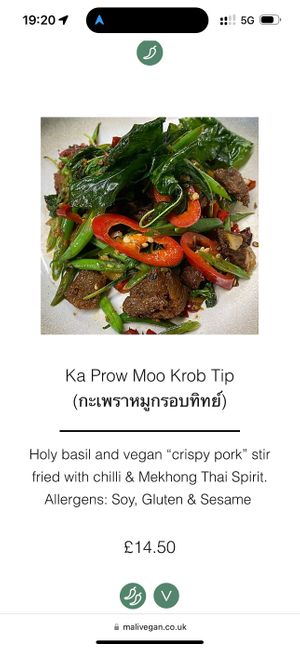   at Mali Vegan Thai in South West London