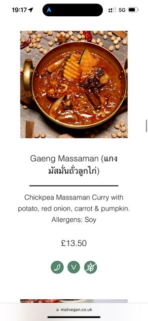   at Mali Vegan Thai in South West London