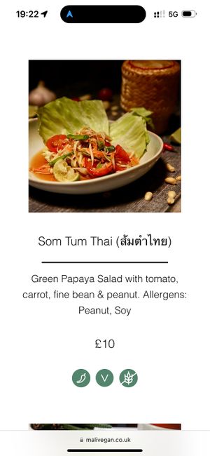   at Mali Vegan Thai in South West London