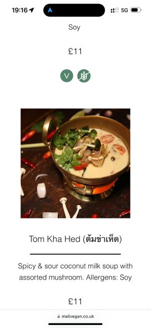   at Mali Vegan Thai in South West London