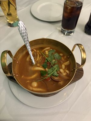 tom yum soup  at Mali Vegan Thai in South West London