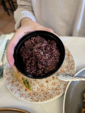 Purple rice at Mali Vegan Thai in South West London