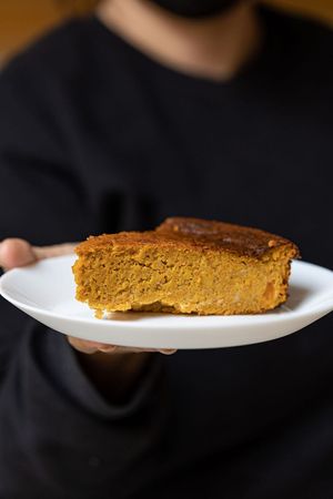 Tarta de calabaza at AUYAMA real food in Tenerife