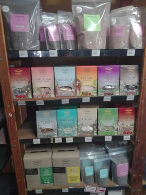 Super food powders  at Fresh Earth Food Store in Johannesburg