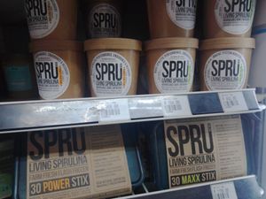 Fresh frozen spirulina at Fresh Earth Food Store in Johannesburg