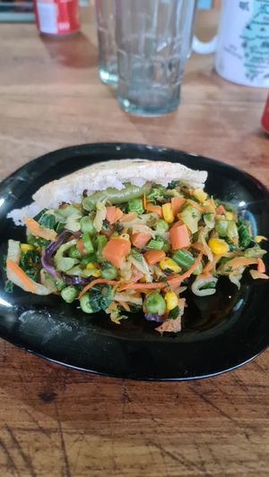 Arepa at El Rincon Colombiano in El Valle De Anton