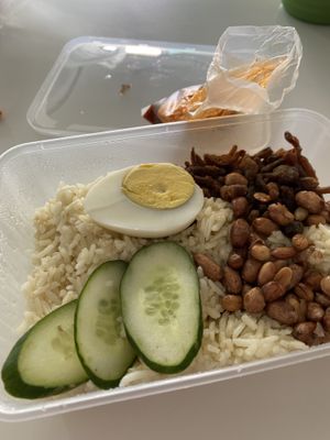 Nasi Lemak at Hailam Vege in Kuala Lumpur
