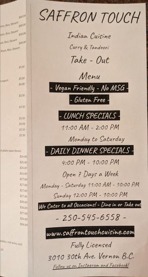  at Saffron Touch in Vernon