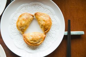 Radish Puffs 蘿蔔絲酥 at Mat Su Cha Kei - 松茶榭 in Kowloon