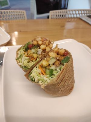 Chickpea burrito, super crunchy and tasty at Always Happy Food co. in Kathmandu