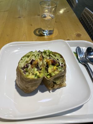 Avocado wrap. A bit spicy for me .  at Always Happy Food co. in Kathmandu