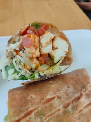 Tofu burrito at Always Happy Food co. in Kathmandu