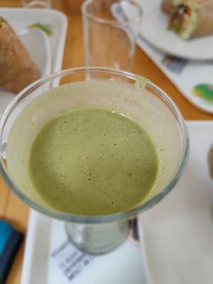Green protein smoothie at Always Happy Food co. in Kathmandu